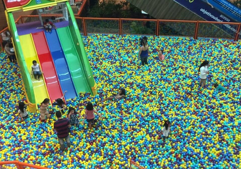 Diversão para a família no Shopping D
