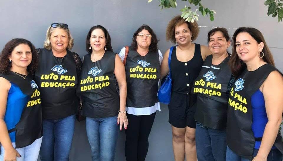 Professores protestam contra a reforma da Previdência