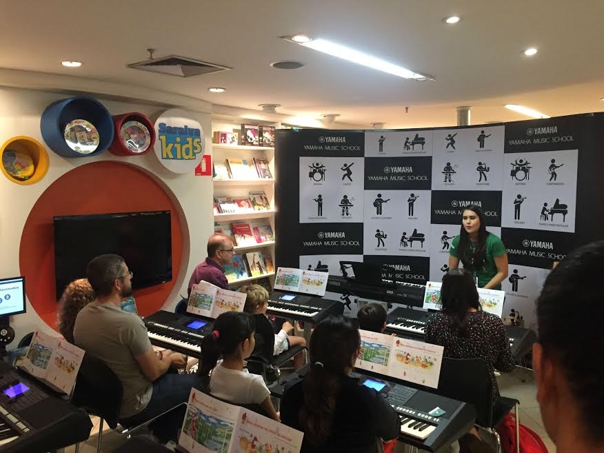 Aula de música para crianças