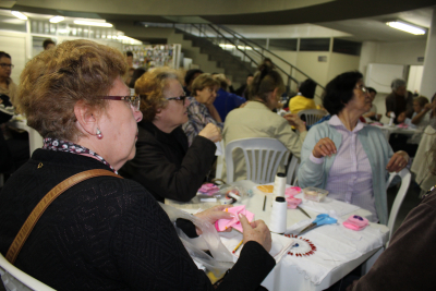 Reunião de lazer com os professores aposentados