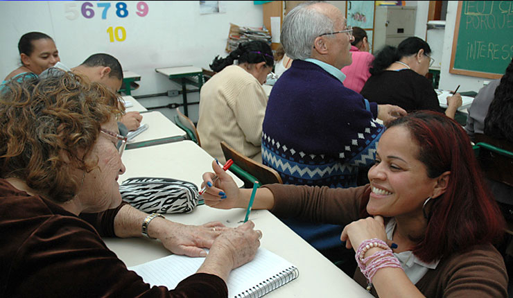 Educação de Jovens e Adultos em escolas Prefeitura SP