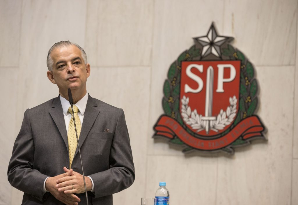 Foto: Márcio França durante posse/Governo do Estado de SP