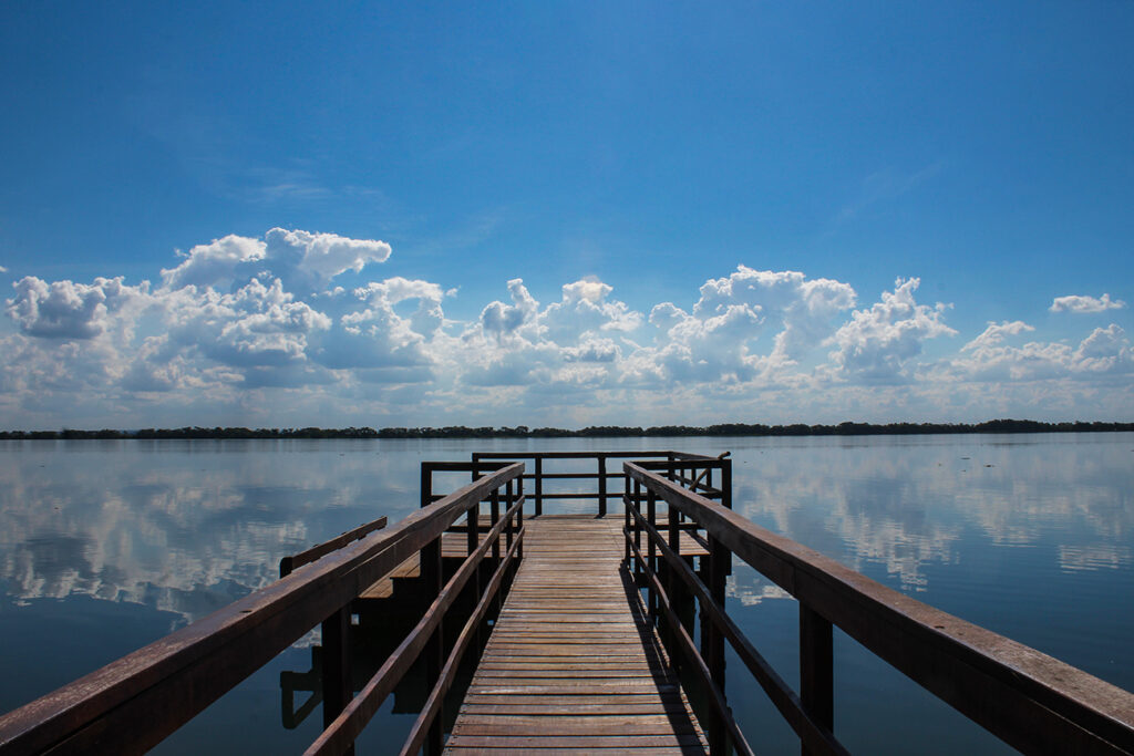 Vista do píer na Pousada Aquário CPP