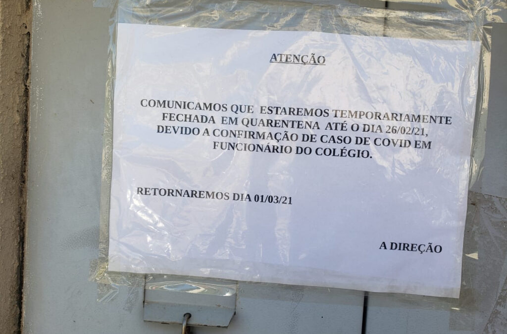 Professores denunciam surto de Covid-19 nas escolas do Paraná