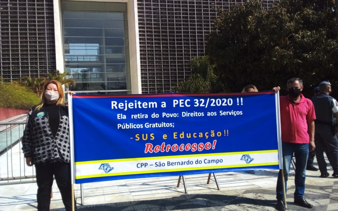 Entidades da Frente Paulista realizam ato contra o confisco