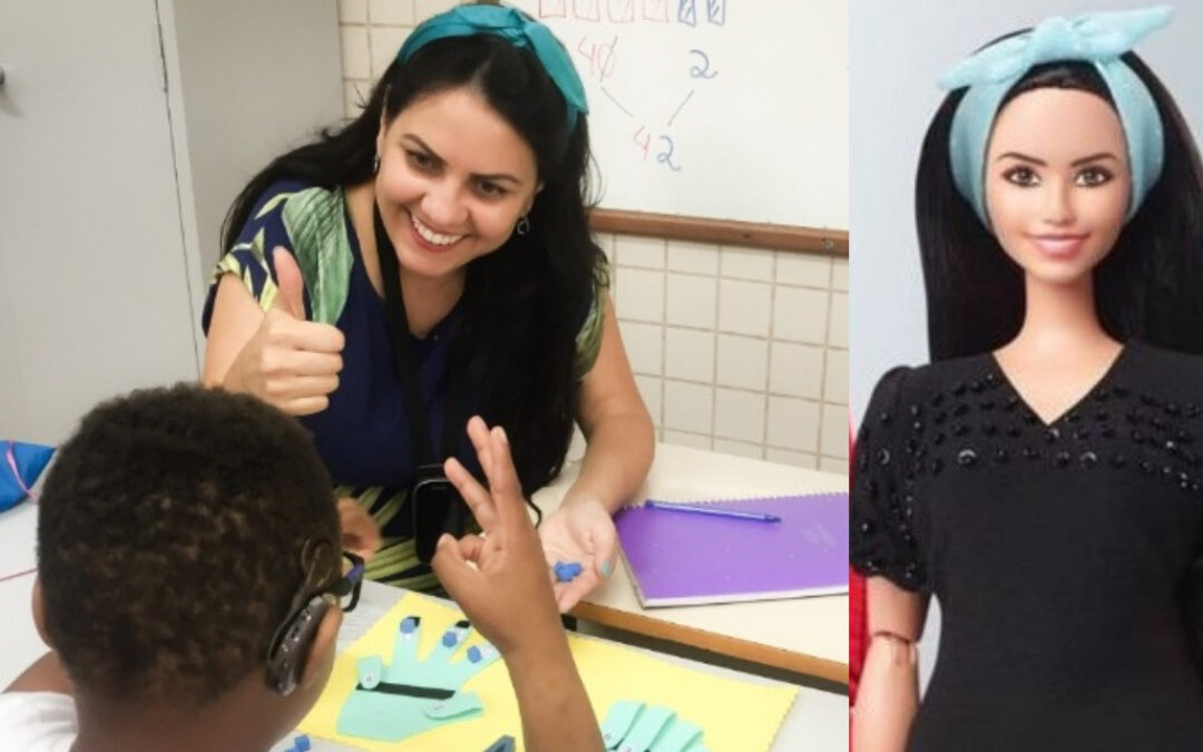 Professora da rede pública de SP vira boneca Barbie