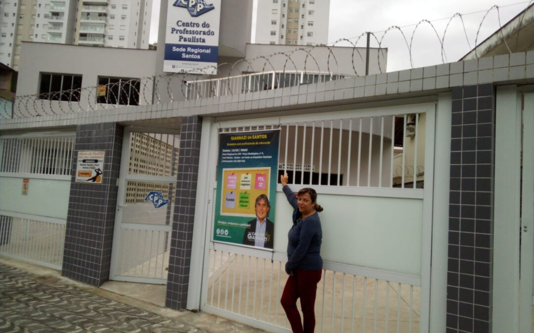 Carlos Giannazi ministra palestra na Regional de Santos em 26/5