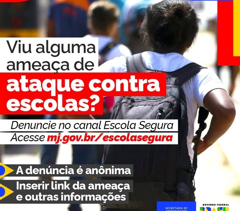 Governo federal cria canal de denúncias contra ataques em escolas