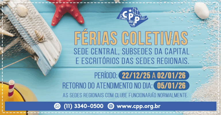 Aviso de férias coletivas na Sede Central
