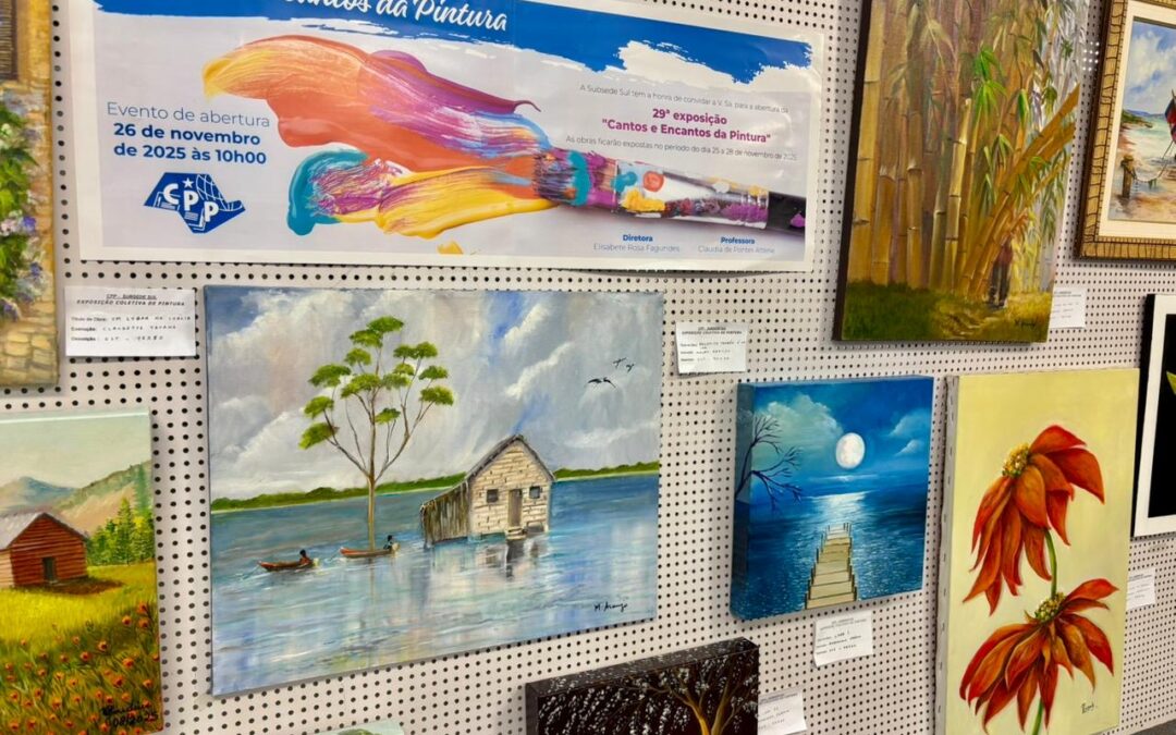 Exposição “Cantos e Encantos da Pintura” é inaugurada na Sede Central