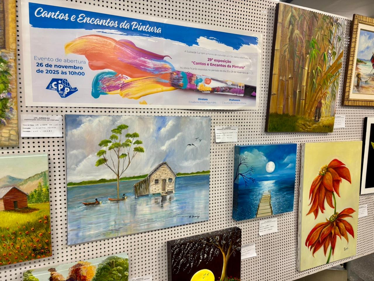 Exposição “Cantos e Encantos da Pintura” é inaugurada na Sede Central