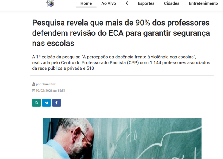 Diretor-geral do CPP aborda temas relevantes para a educação na imprensa