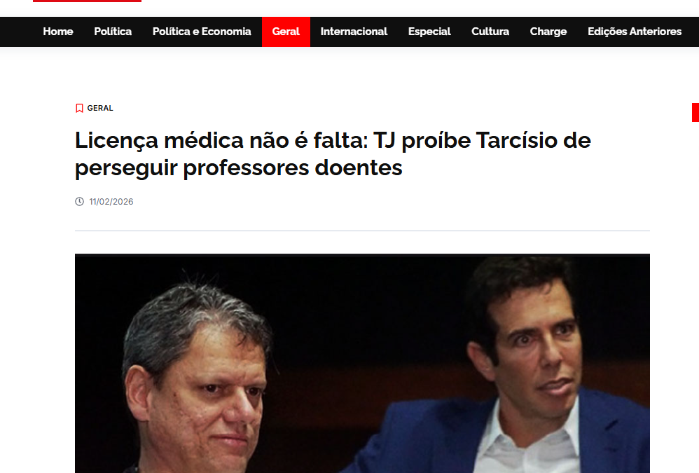 Hora do Povo destaca ação do CPP por direitos dos professores afastados por saúde