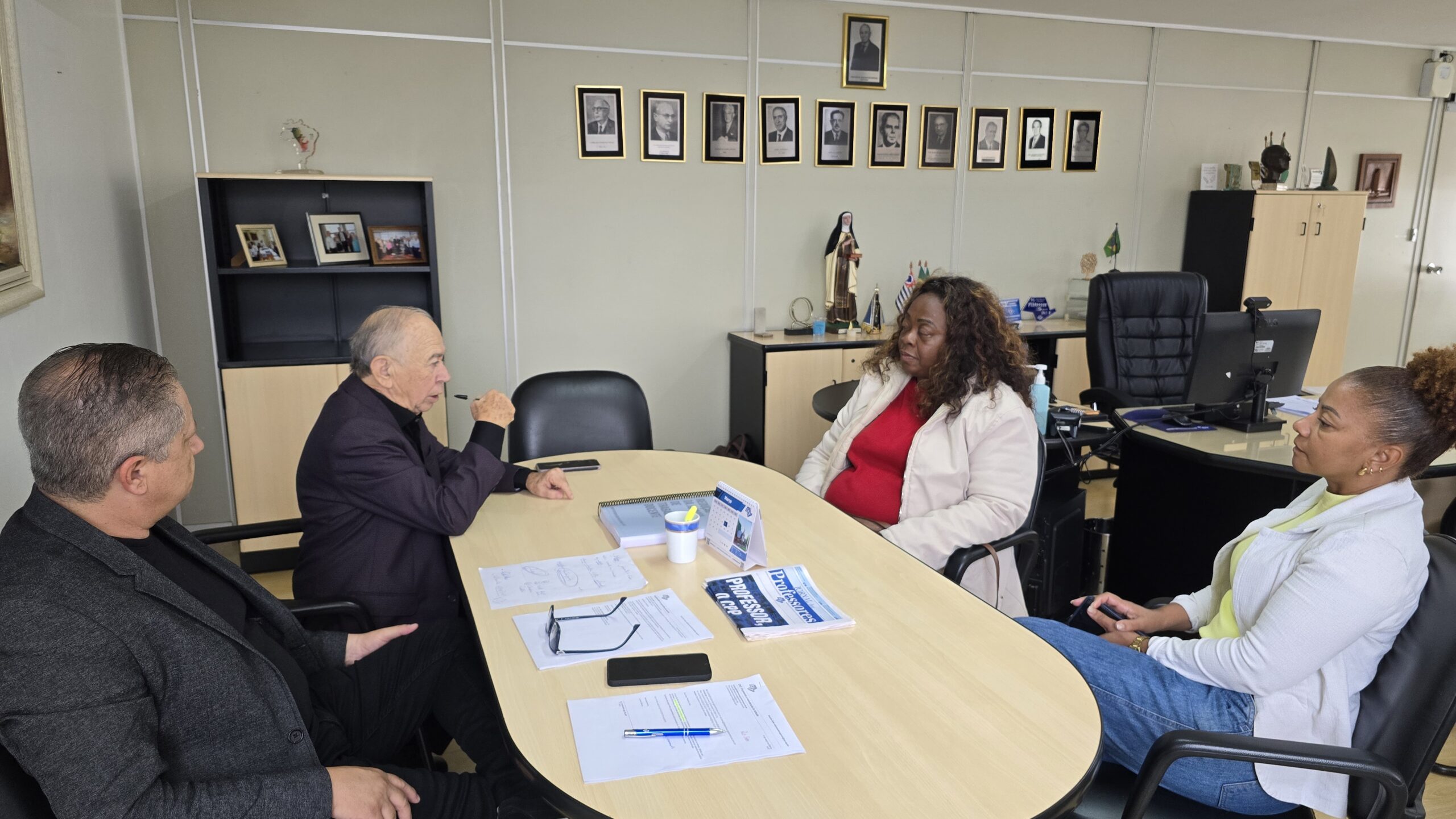 Presidente do CPP recebe lideranças de entidades educacionais na Sede Central