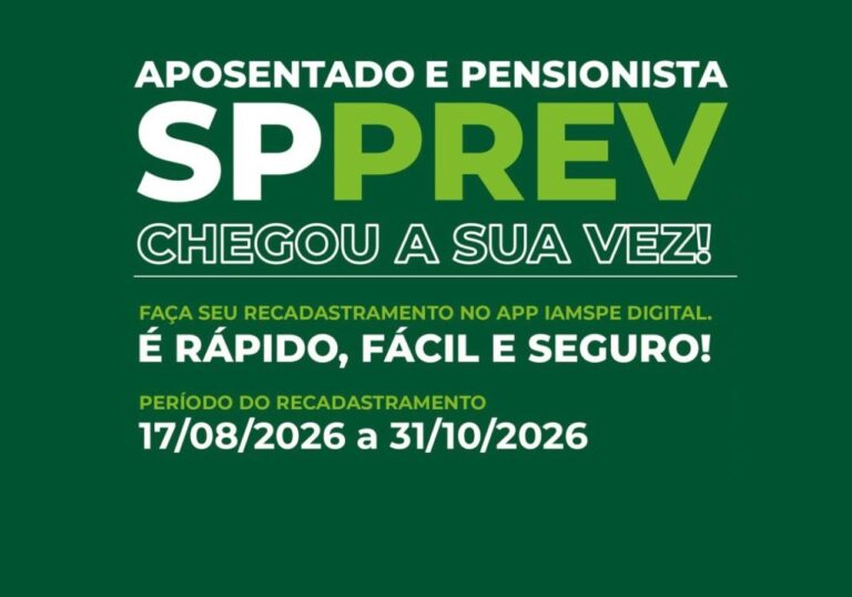 Aposentados e pensionistas da SPPrev devem fazer recadastramento junto ao Iamspe até outubro