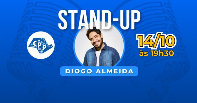Inscrições para stand-up com Diogo Almeida começam nesta quinta-feira (20)